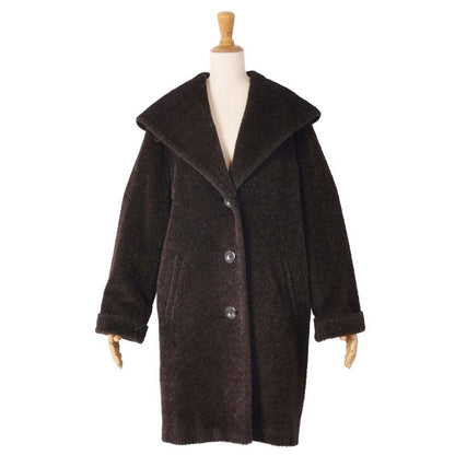 Max Mara Coat Long Shaggy Alpaca