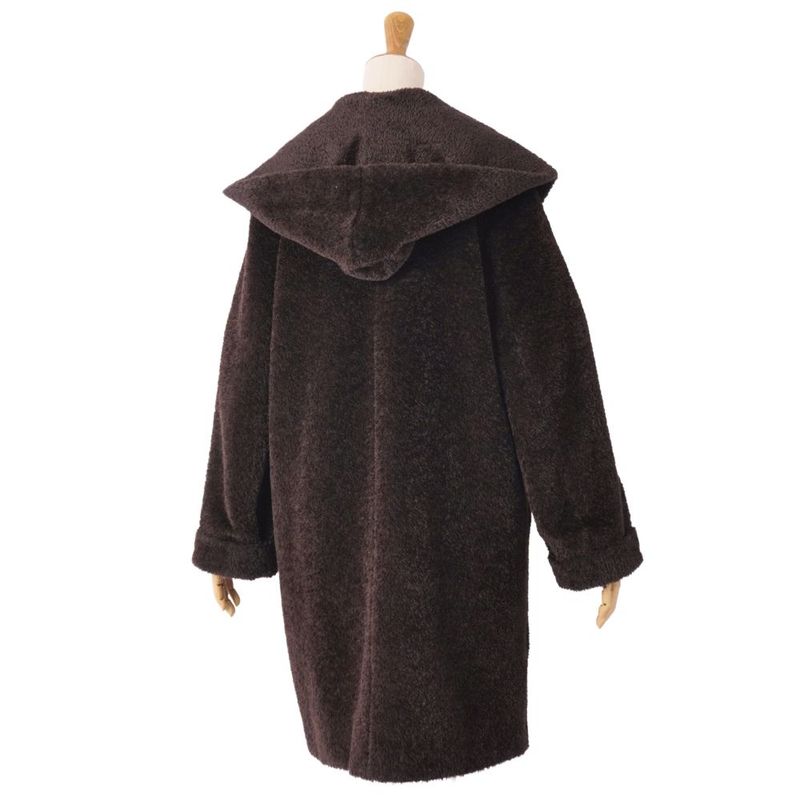 Max Mara Coat Long Shaggy Alpaca