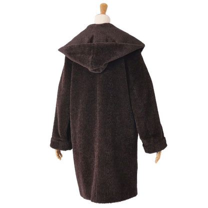 Max Mara Coat Long Shaggy Alpaca
