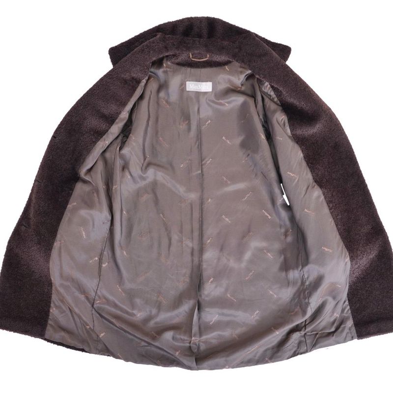 Max Mara Coat Long Shaggy Alpaca