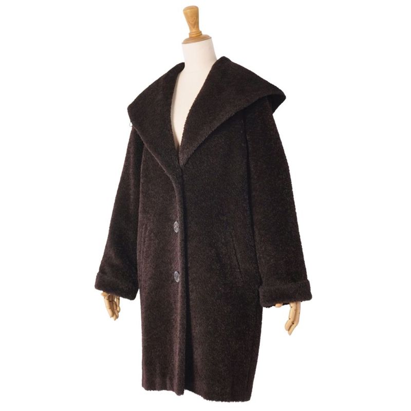 Max Mara Coat Long Shaggy Alpaca