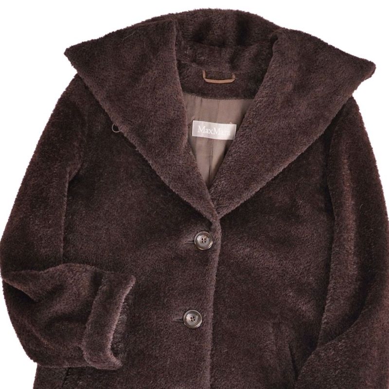 Max Mara Coat Long Shaggy Alpaca