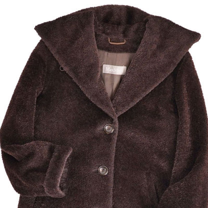 Max Mara Coat Long Shaggy Alpaca