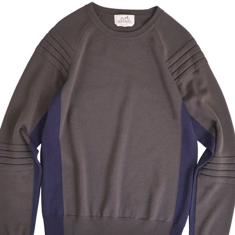 Hermes Knit Sweater Long Sleeve Wool