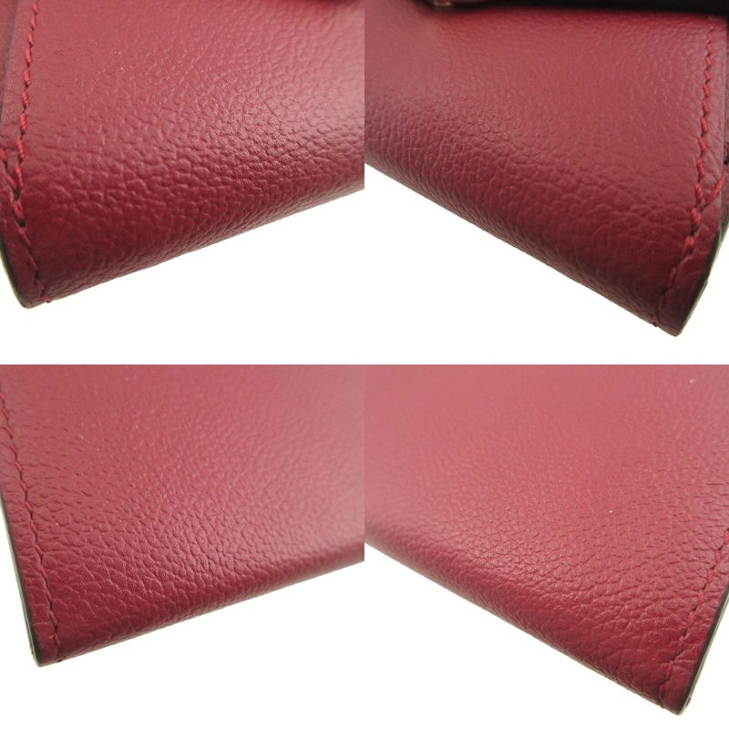 Cartier C de Cartier Leather Gold Purple Compact Wallet
