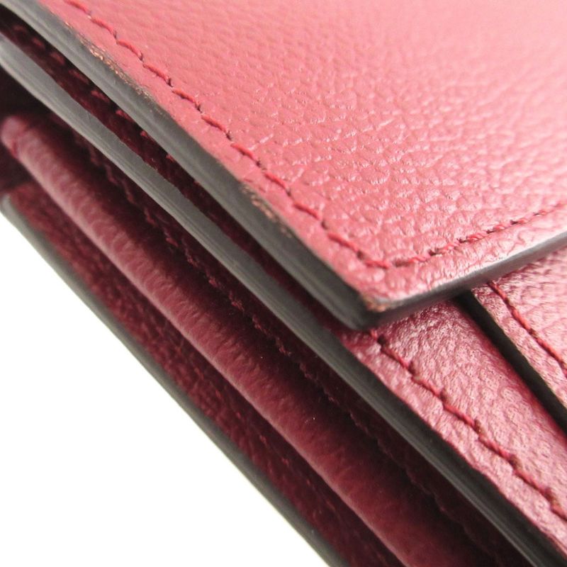 Cartier C de Cartier Leather Gold Purple Compact Wallet
