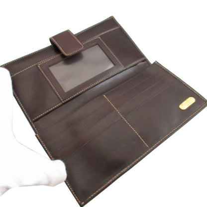 Fendi Zucca Pattern Canvas Leather Brown Hook Wallet