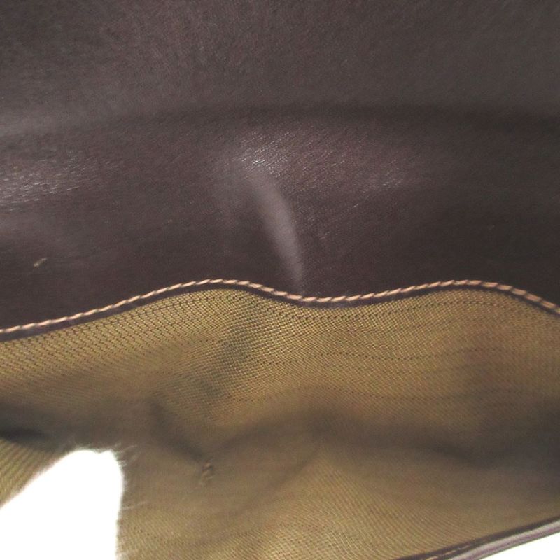 Fendi Zucca Pattern Canvas Leather Brown Hook Wallet