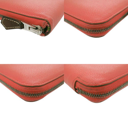 Hermes Azap Silk in Compact Veau Rose Gyople Coin Case Wallet