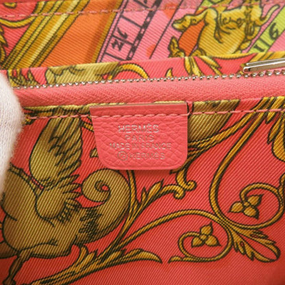 Hermes Azap Silk in Compact Veau Rose Gyople Coin Case Wallet