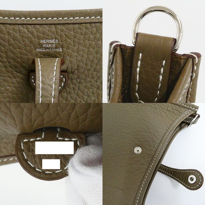 Hermes Evelyne TPM 16 Amazon Etoupe Taurillon Clemence Shoulder Bag