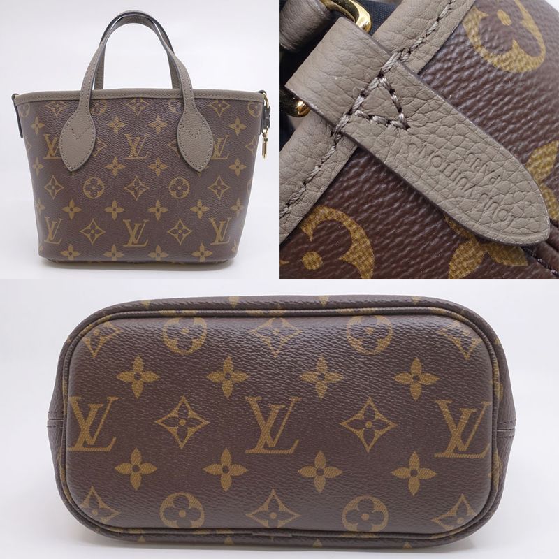 Louis Vuitton Neverfull Inside Out BB Monogram Dark Fango Shoulder Bag