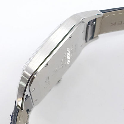 Cartier Santos Dumont XL Watch SS Manual Winding Leather Box Polished