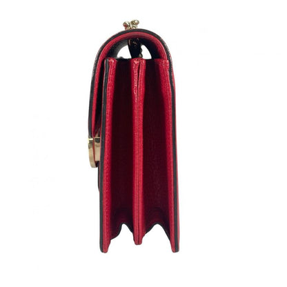 Gucci Cross Gold Chain Interlocking Red Shoulder Bag