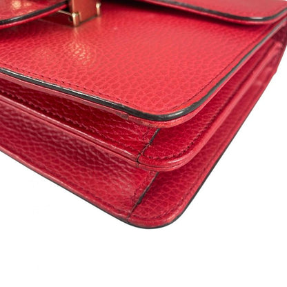 Gucci Cross Gold Chain Interlocking Red Shoulder Bag
