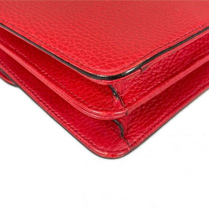 Gucci Cross Gold Chain Interlocking Red Shoulder Bag