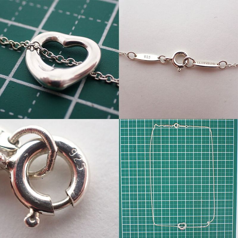 Tiffany & Co 925 Open Pendant Necklace