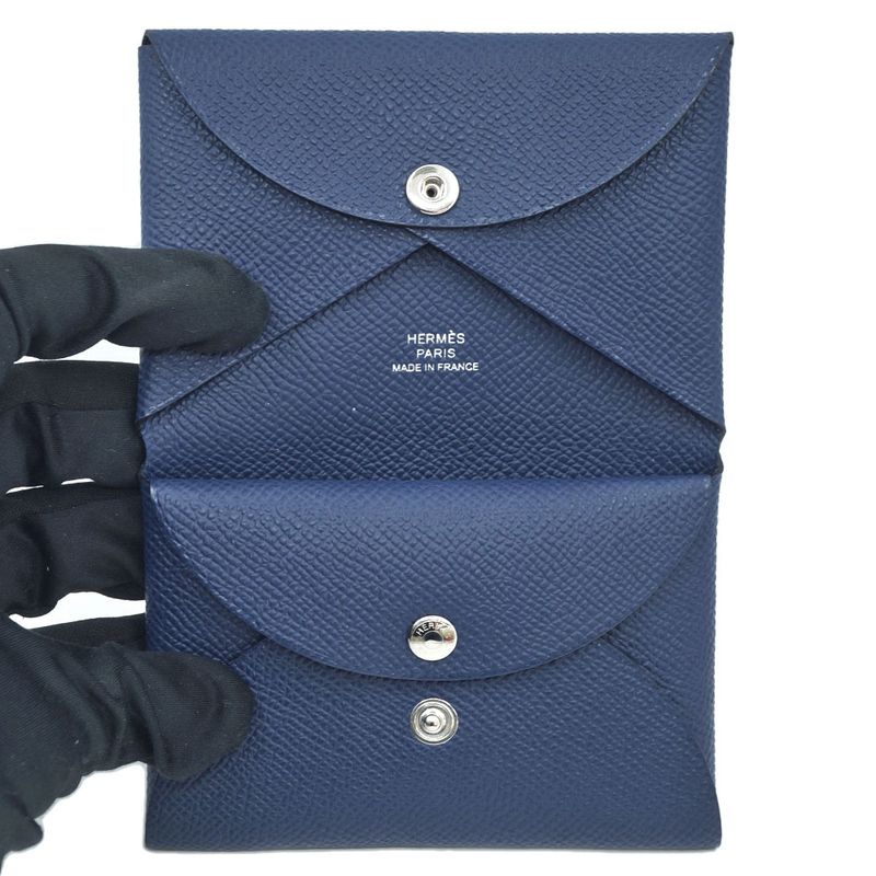 Hermes Calviduo Production Navy Silver Hat
