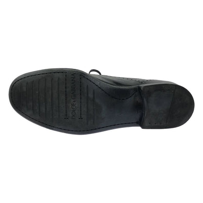 Dolce & Gabbana Medallion Leather Shoes Black 6