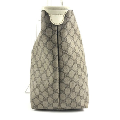 Gucci Shoulder Bag Logo GG Supreme Canvas Beige