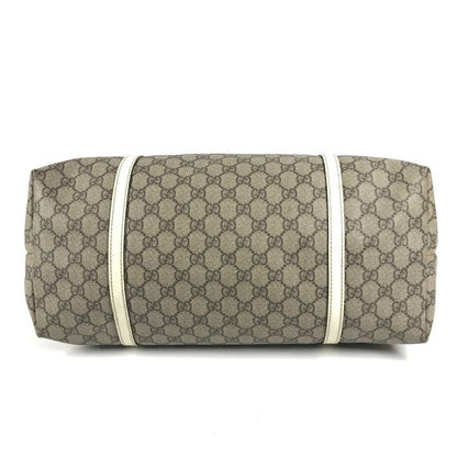 Gucci Shoulder Bag Logo GG Supreme Canvas Beige