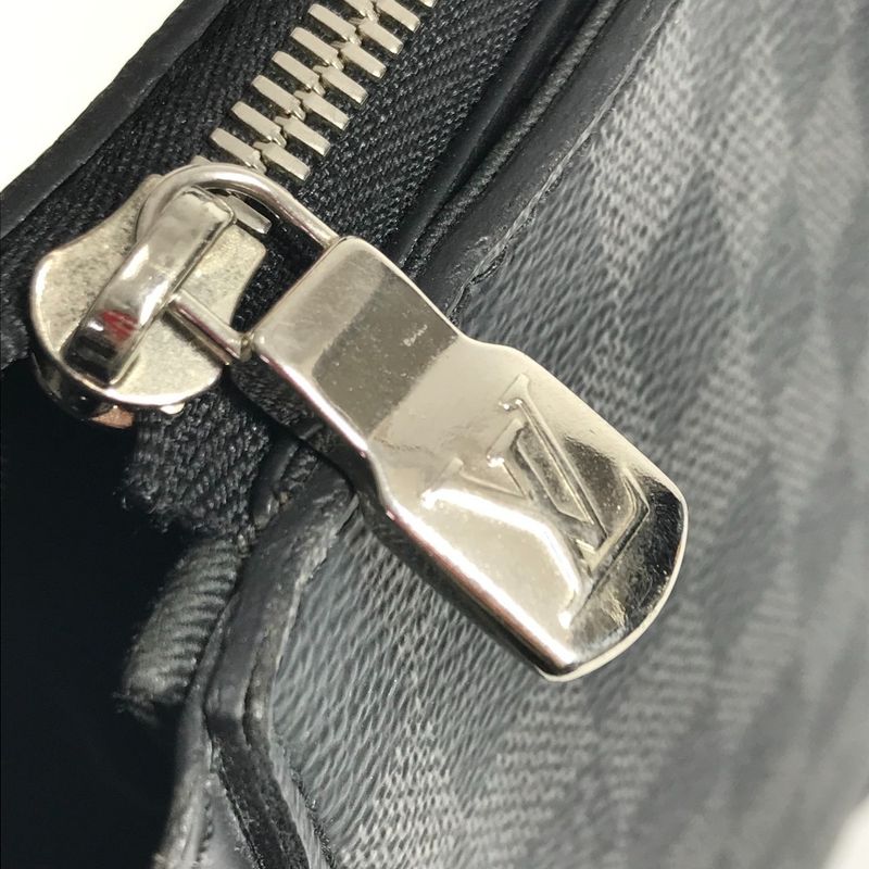 Louis Vuitton Business Anton Briefcase Damier Graphite Canvas Black