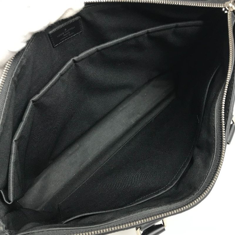 Louis Vuitton Business Anton Briefcase Damier Graphite Canvas Black