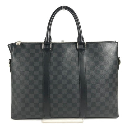 Louis Vuitton Business Anton Briefcase Damier Graphite Canvas Black