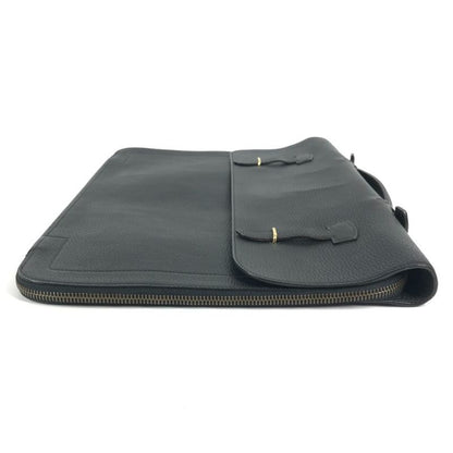 Hermes Business Bag Cerviette Leather Black