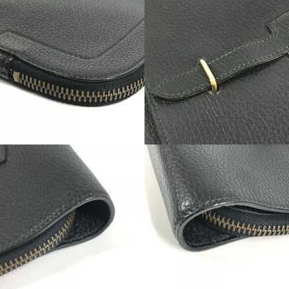 Hermes Business Bag Cerviette Leather Black