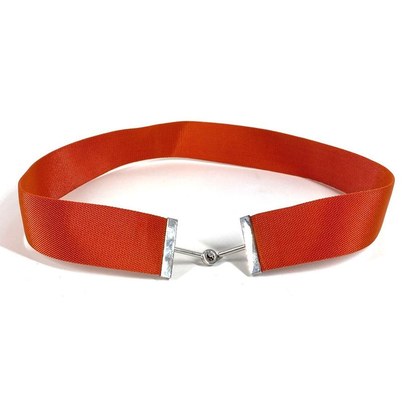 Hermes Belt Logo Canvas Orange