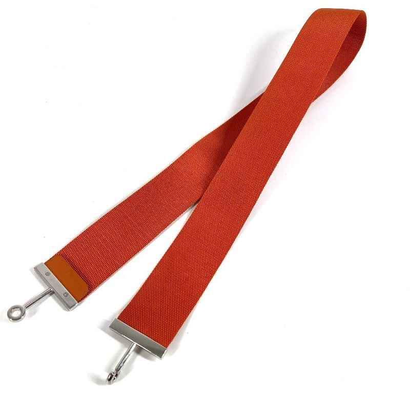 Hermes Belt Logo Canvas Orange
