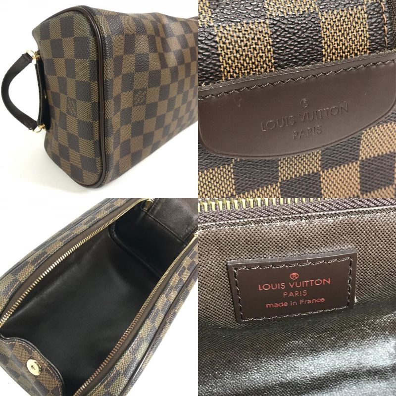 Louis Vuitton Second Bag Trousse Toilette King Damier Canvas Ebene Brown