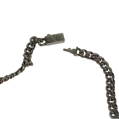 Louis Vuitton Necklace Monogram Low Metal Silver