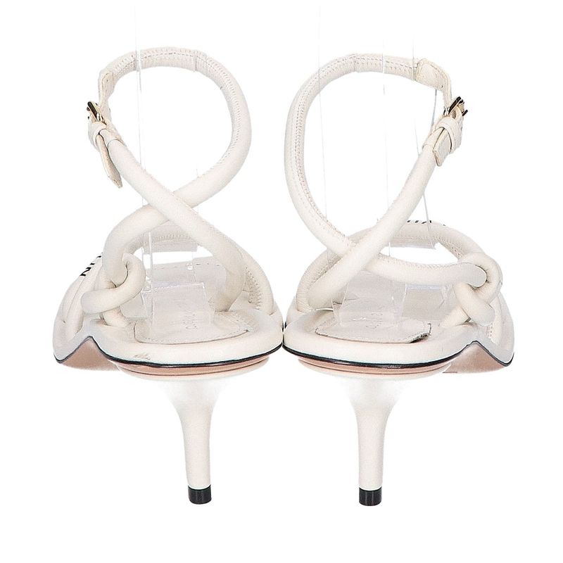 Louis Vuitton Nova Line Icon Logo Leather Sandals 35.5
