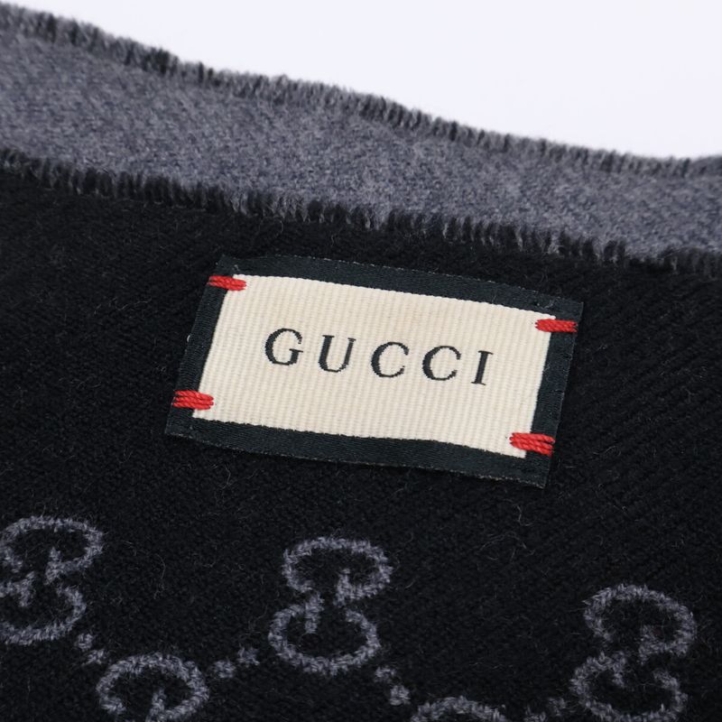 Gucci GG Pattern Double Jacquard Scarf