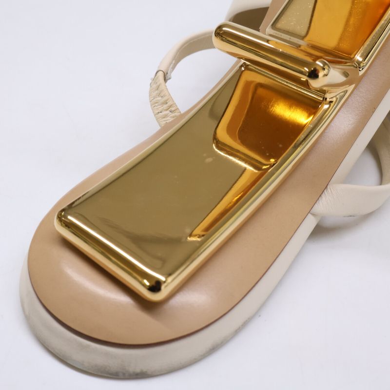 Fendi First Leather Mule Sandals 37