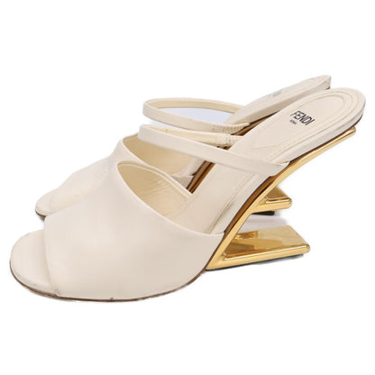 Fendi First Leather Mule Sandals 37