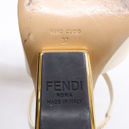 Fendi First Leather Mule Sandals 37