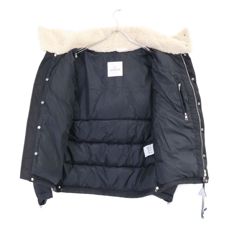 Moncler Leo Sheepskin Contrast Boa Down Jacket 1