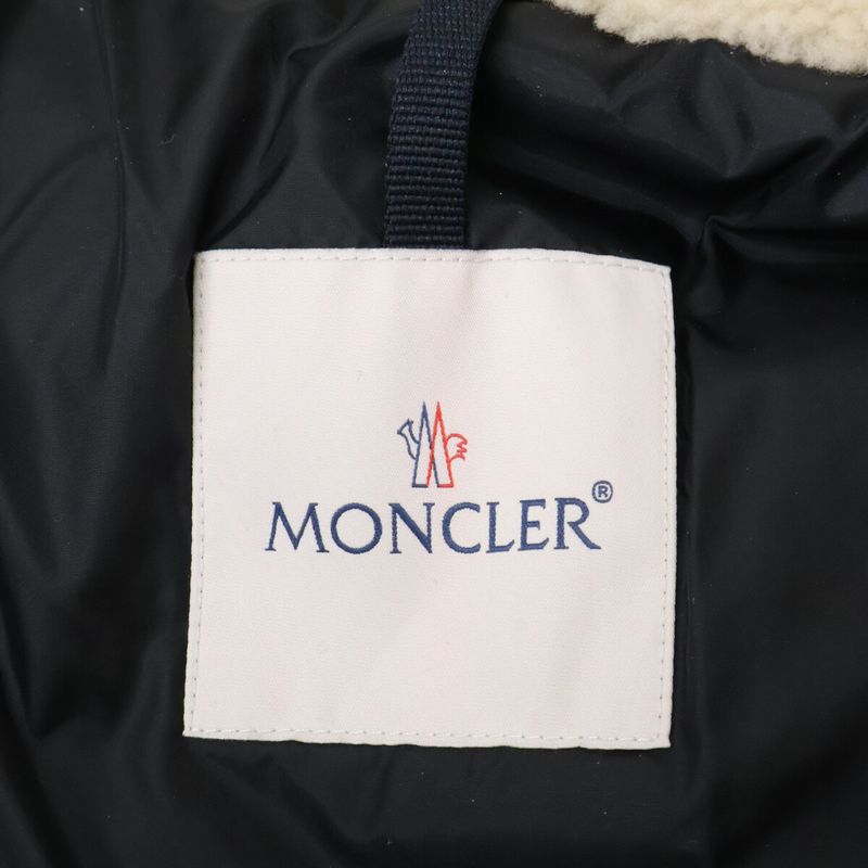 Moncler Leo Sheepskin Contrast Boa Down Jacket 1
