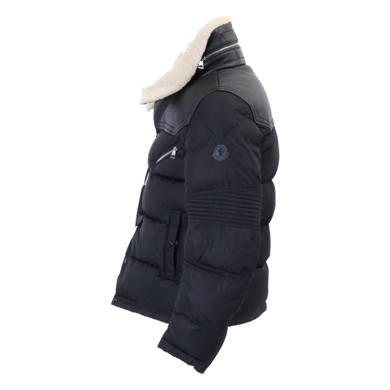 Moncler Leo Sheepskin Contrast Boa Down Jacket 1