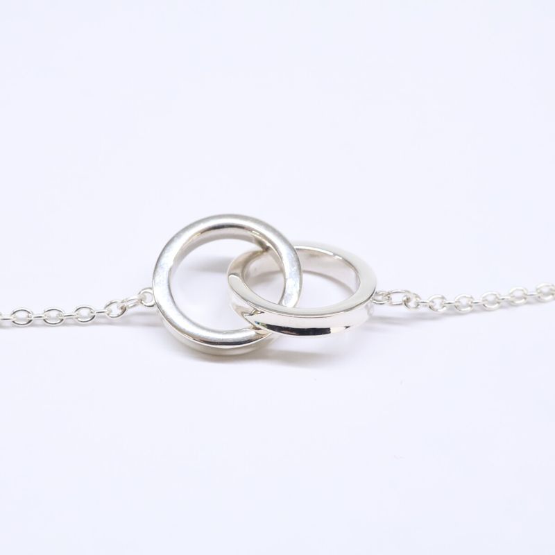 Tiffany & Co 925 Interlocking Circle Chain Bracelet