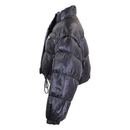 Prada Re-Nylon Cropped 2-Way Down Jacket 36