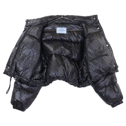 Prada Re-Nylon Cropped 2-Way Down Jacket 36