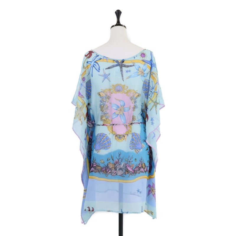 Versace Underwater Barocco Silk 100% Chiffon 44 Shoulder Bag