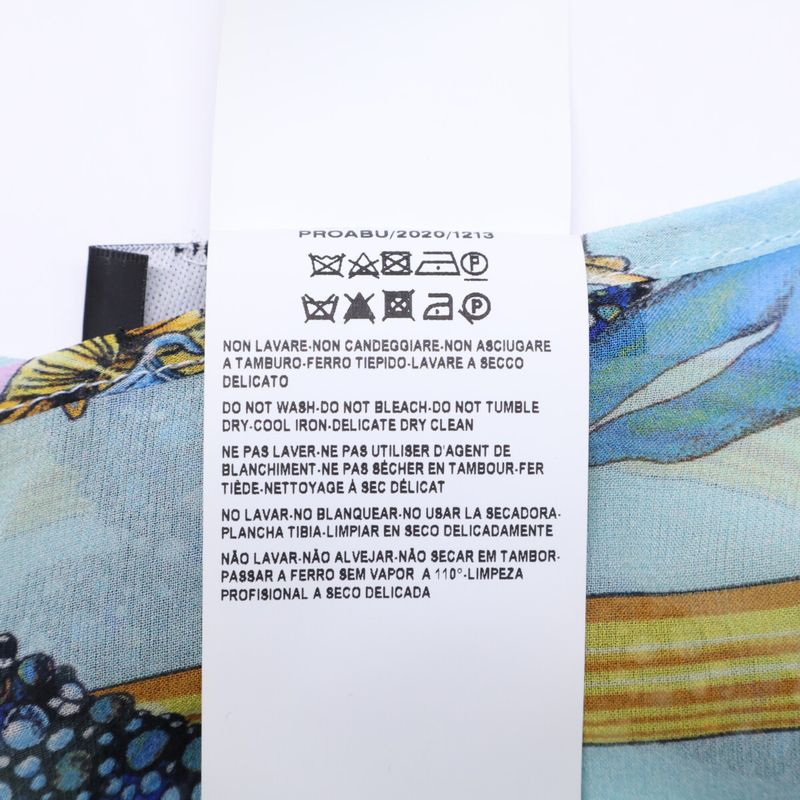 Versace Underwater Barocco Silk 100% Chiffon 44 Shoulder Bag