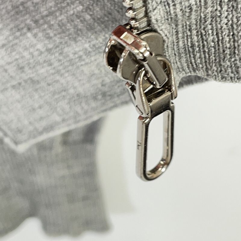 Dior Gray CD Logo Wool Silk Jacket 36
