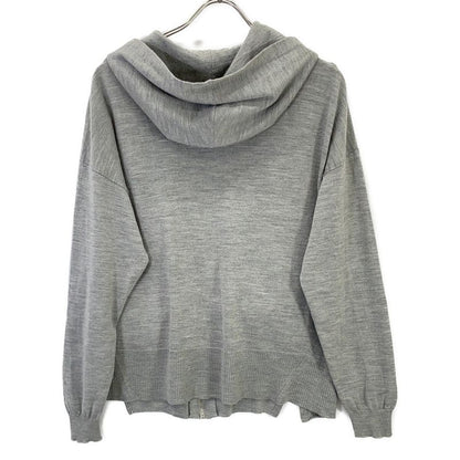 Dior Gray CD Logo Wool Silk Jacket 36