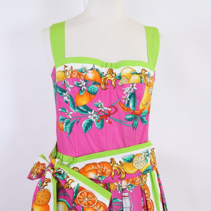 Dolce & Gabbana Tropical Graphic Maxi Dress 38